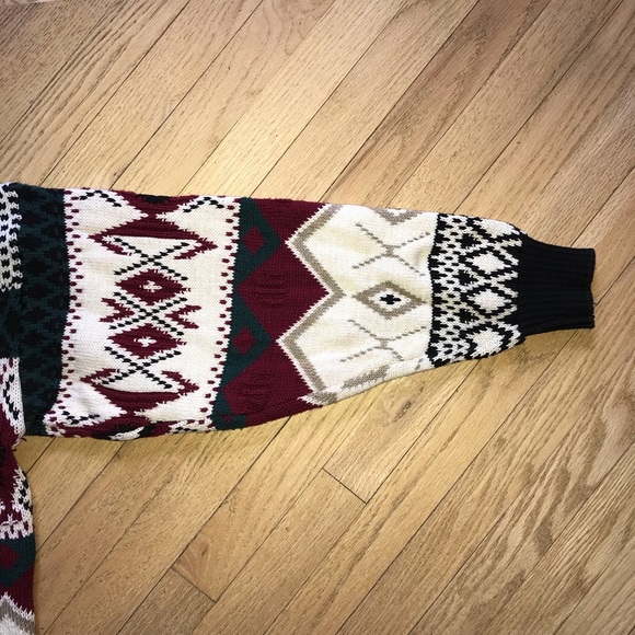 Vintage 80s Peconic Bay Traders Mens Heavy Cotton Sweater Size XL USA Made - Picture 8 of 9